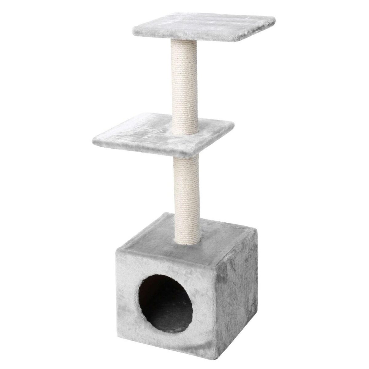 arvore TORRE GATO PALAZZO 30X30X90CM CINZA WEPET GATO