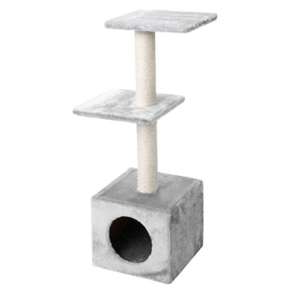 TORRE GATO PALAZZO 30X30X90CM CINZA WEPET GATO