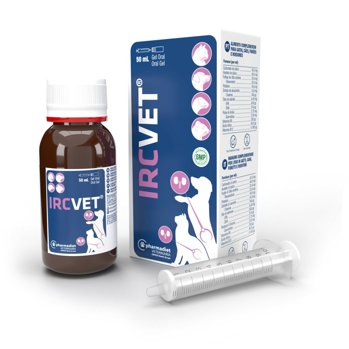 Gel IRCVET pharmadiet wepet cão gato oedores