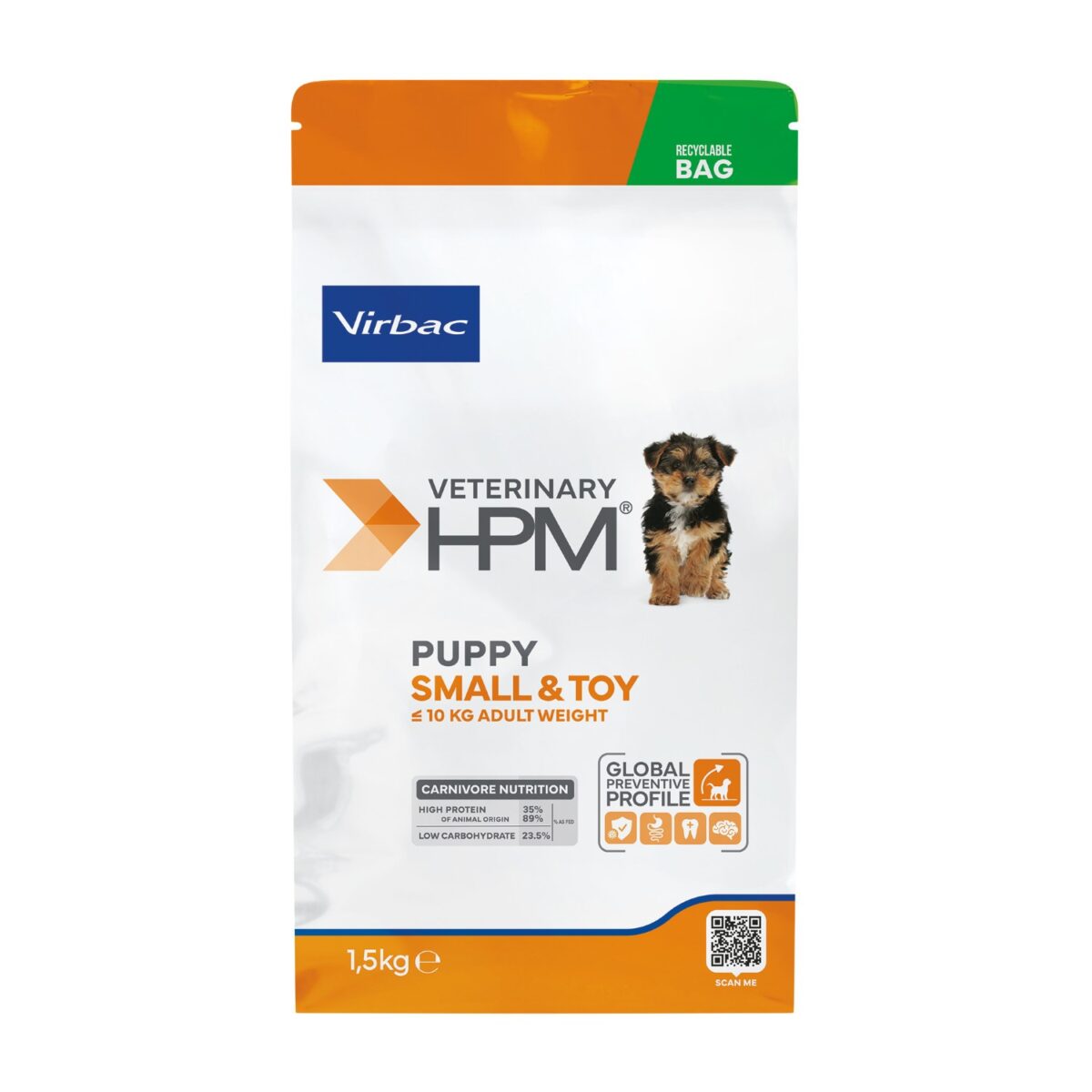 HPM PUPPY 15KG Virbac HPM Puppy Dog Small & Toy - Image 1
