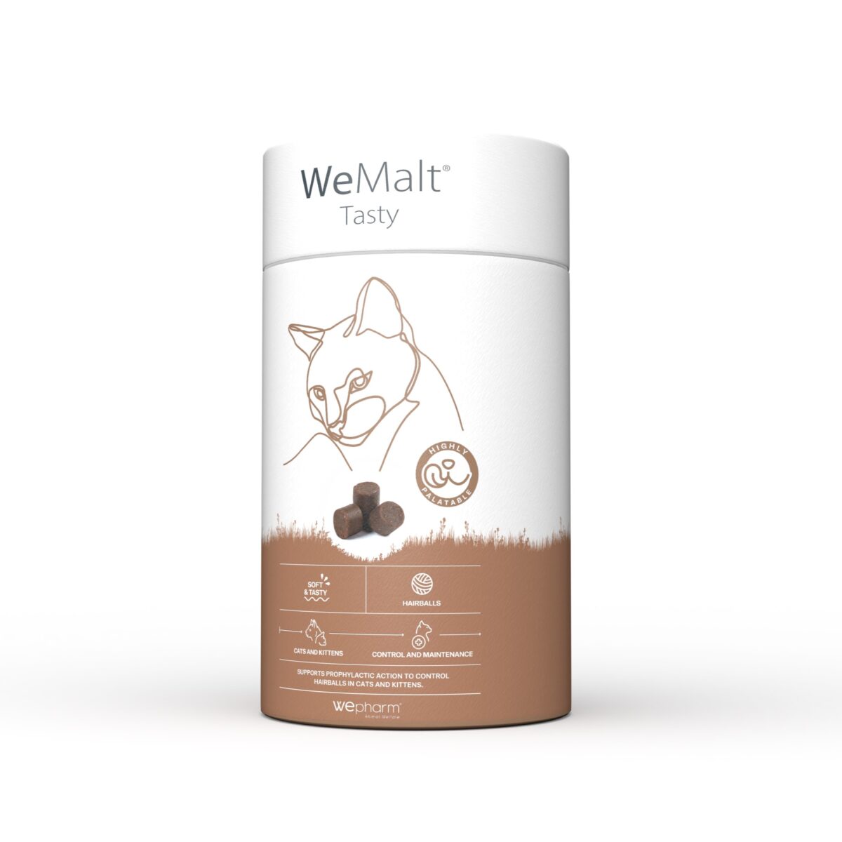 wepharm wemalt tasty 30 chews wepet gatos gatinhos