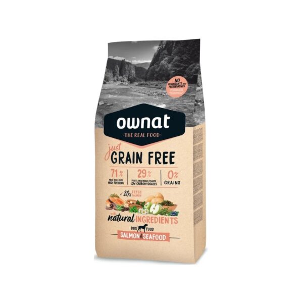 Ownat Just Grain Free Salmon & Seafood 14kg