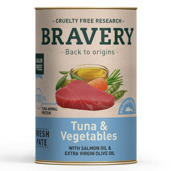 "BRAVERY" DOG - TUNA & VEGETABLES 290gr WEPET