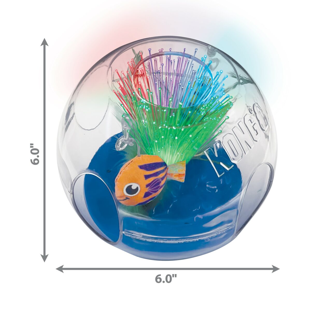 KONG CAT BAT-A-BOUT GLOW AQUARIUM (CA465E) WEPET