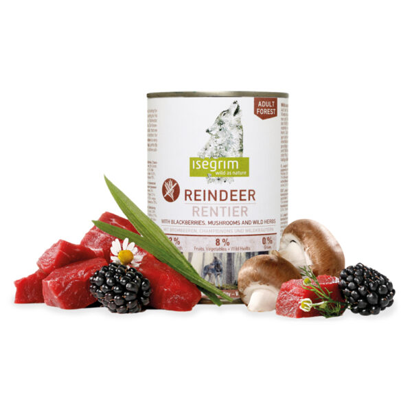 "ISEGRIM" - VEADO COM AMORAS E COGUMELOS 400GR WEPET DOG