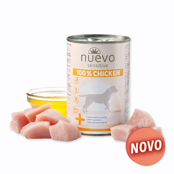 "NUEVO" SENSITIVE - 100% FRANGO 400GR WEPET