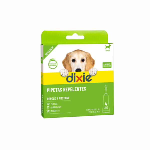 DIXIE PIPETAS REPELENTES CAO 4 X 2 ML WEPET