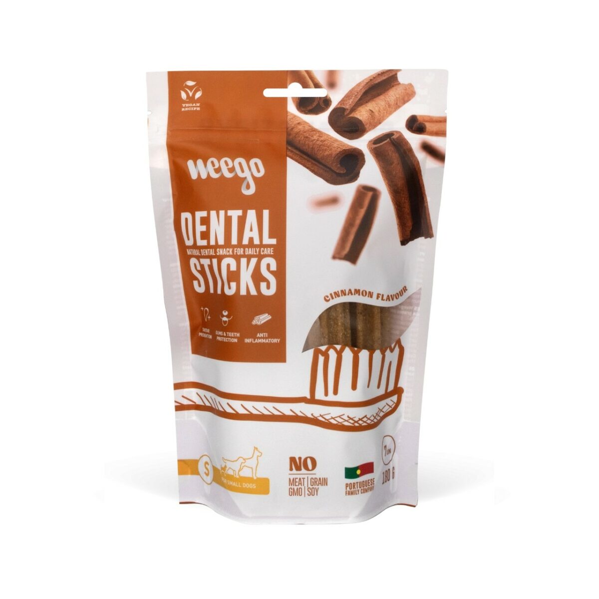 Weego Dog Dental Snack small e 7 sticks 180gr wepet