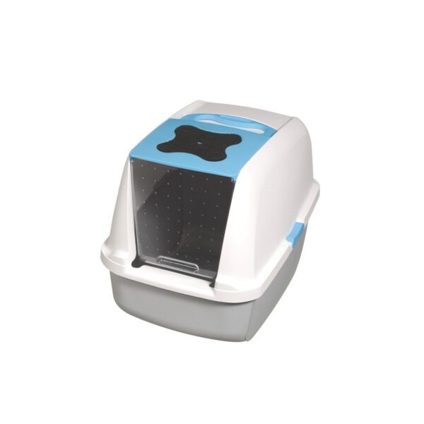 BANDEJA SANITÁRIA COM TAMPA CATIT AZUL WEPET GATO