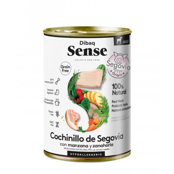 Dibaq Sense DOG Grain Free COCHINILLO SEGOVIANO NUEVO 380gr wepet cão