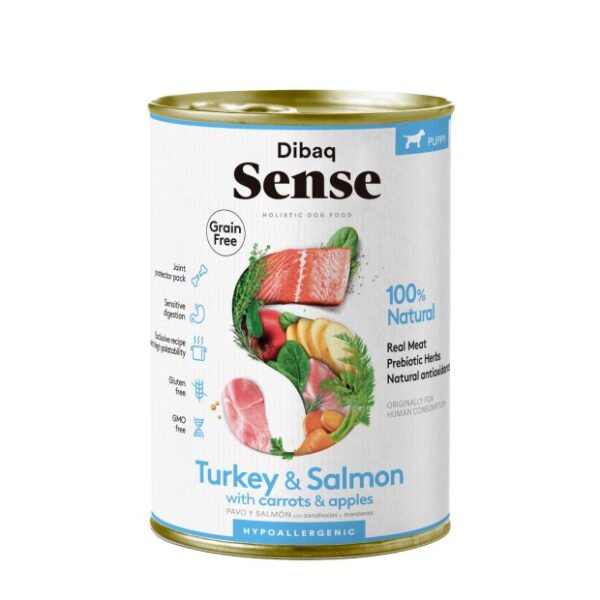 Dibaq Sense Pode Salmão e Peru (Cachorro) 380gr wepet