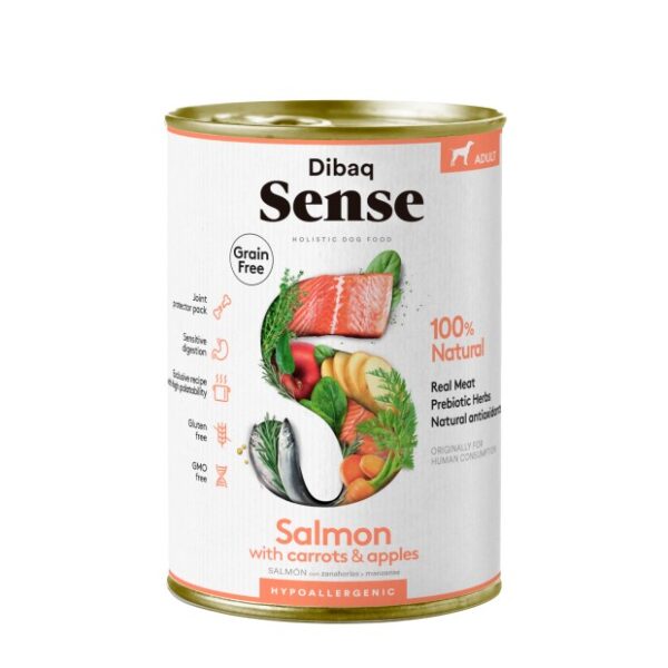 Dibaq Sense DOG Grain Free SALMON 380gr wepet cão
