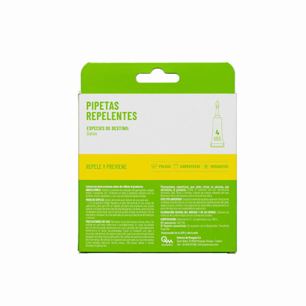 DIXIE PIPETAS REPELENTES CAO 4 X 2 ML WEPET