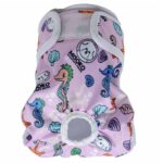MISOKO REUSABLE DIAPERS FEMALE DOGS W/ SEAHORSES PINK WEPET