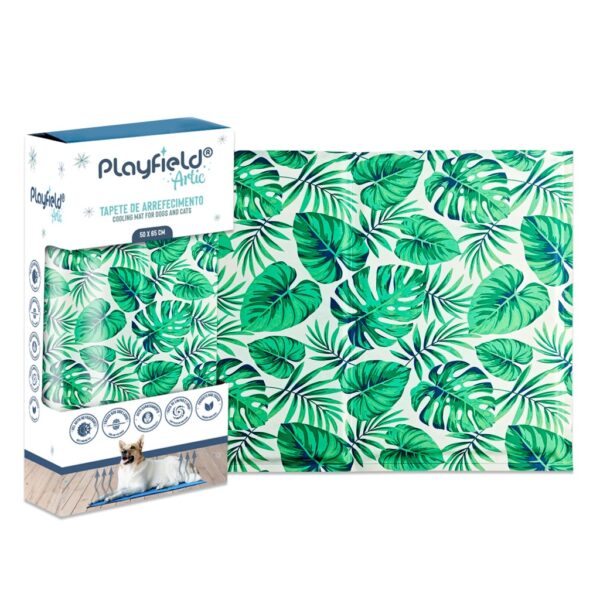PLAYFIELD ARTIC Green Leaf Cooling Mat wepet cão gato