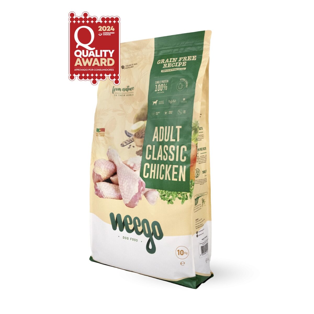 Weego Grain Free Adult Dog Classic Chicken wepet cão