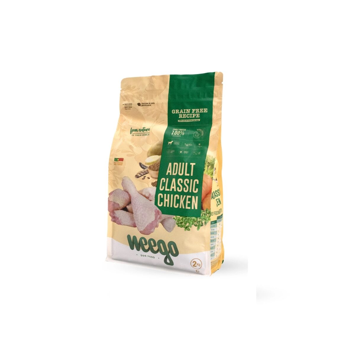 Weego Grain Free Adult Dog Classic Chicken wepet cão