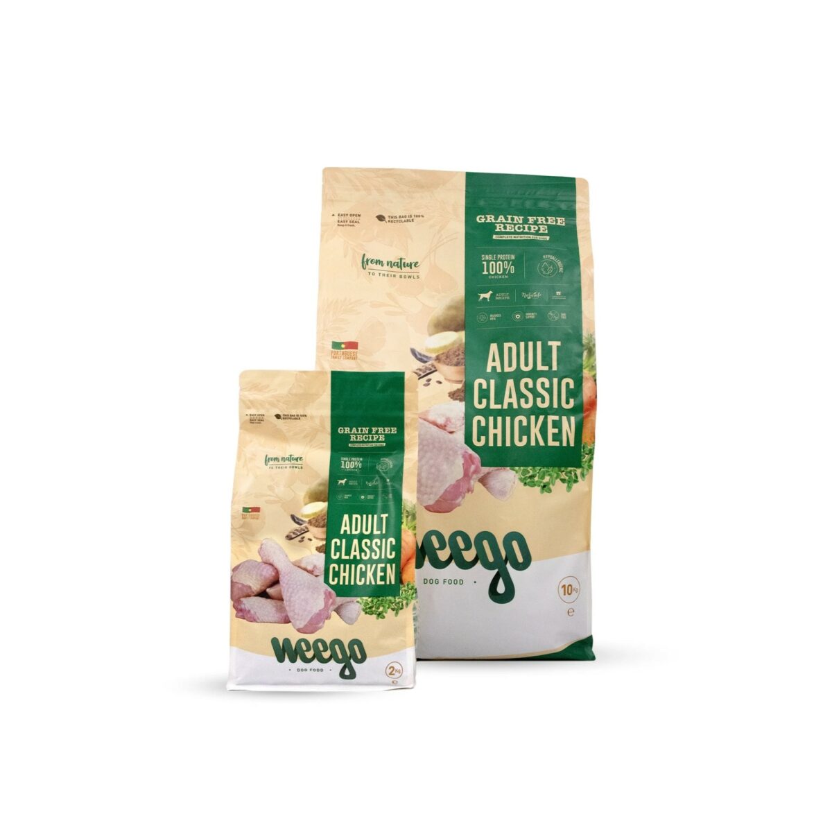 Weego Grain Free Adult Dog Classic Chicken wepet cão