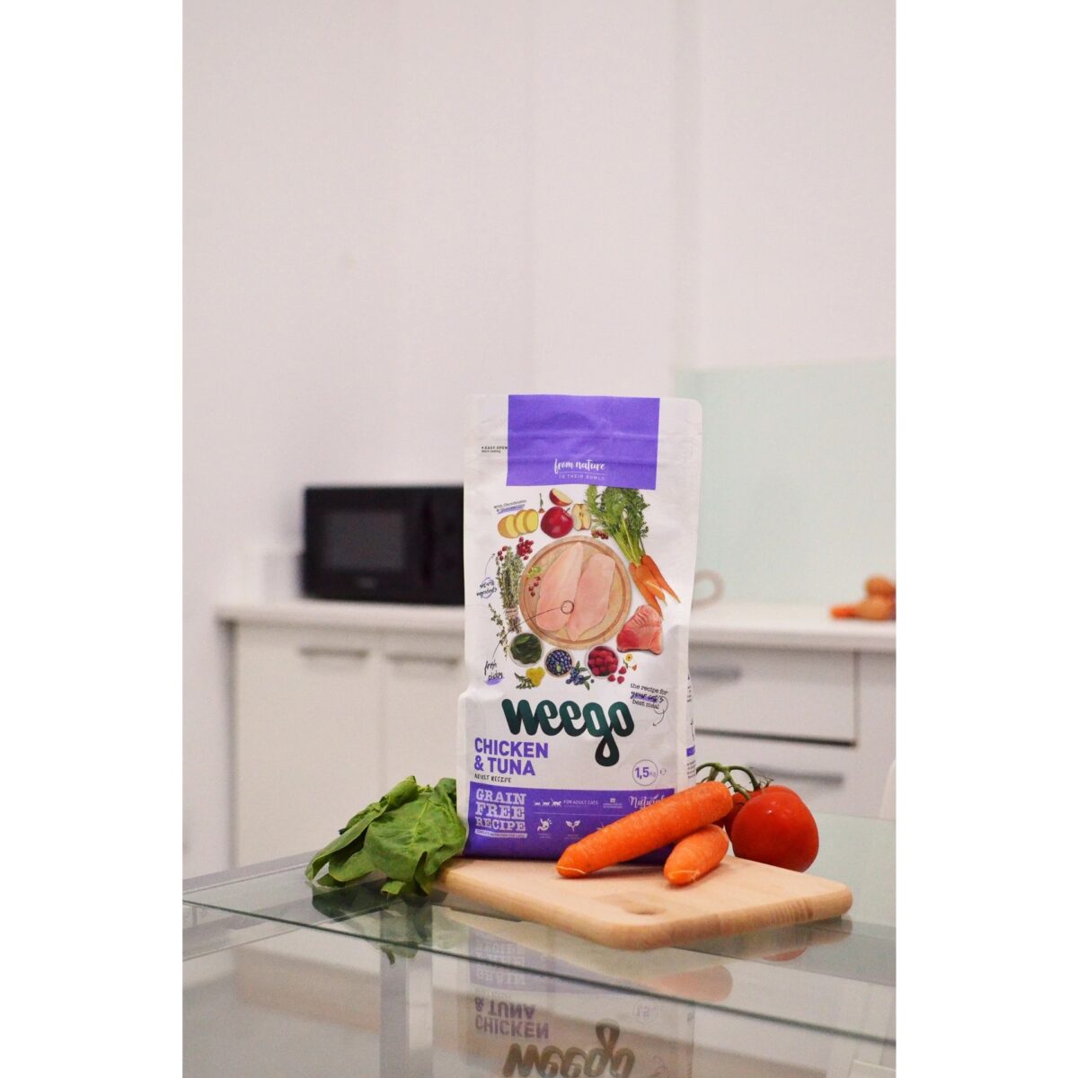 Weego Cat Chicken & tuna wepet gato