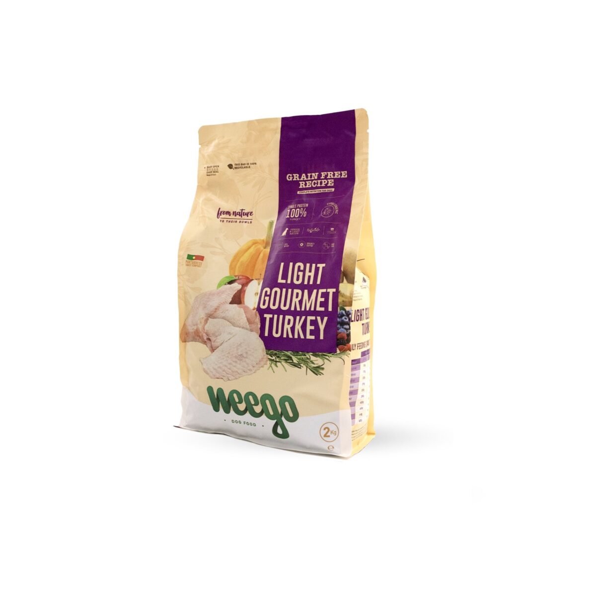 Weego Grain Free Dog Light Gourmet Turkey wepet cão senior