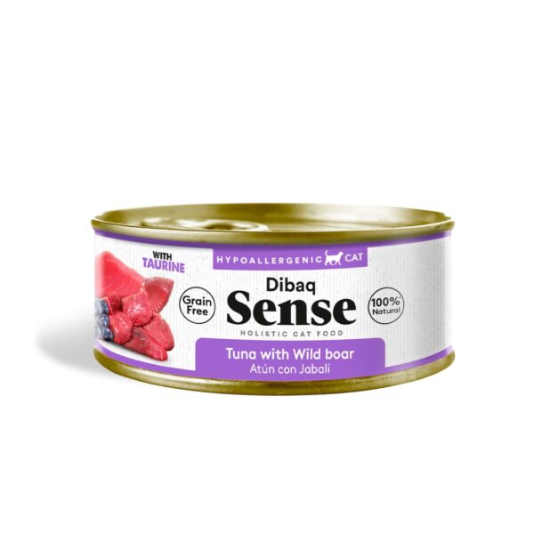 Dibaq Sense CAT Grain Free ATÚN con JABALÍ 70gr wepet gato