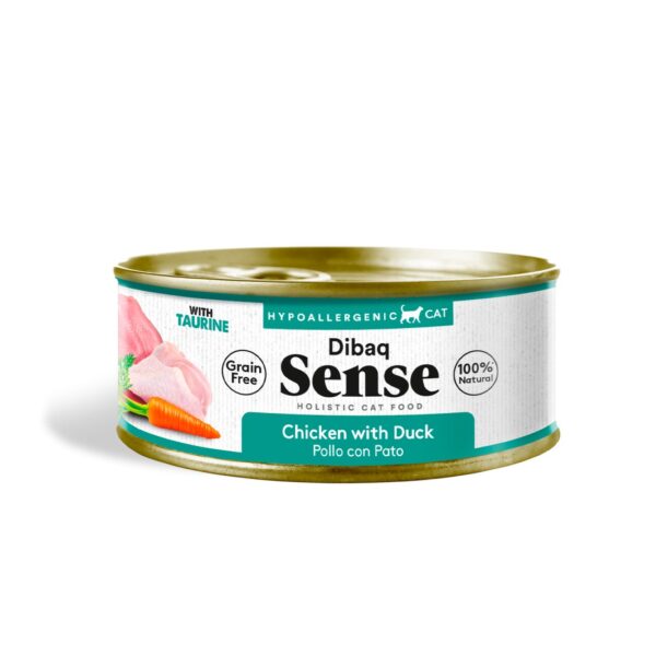 Dibaq Sense CAT Grain Free POLLO con PATO 70gr wepet gato