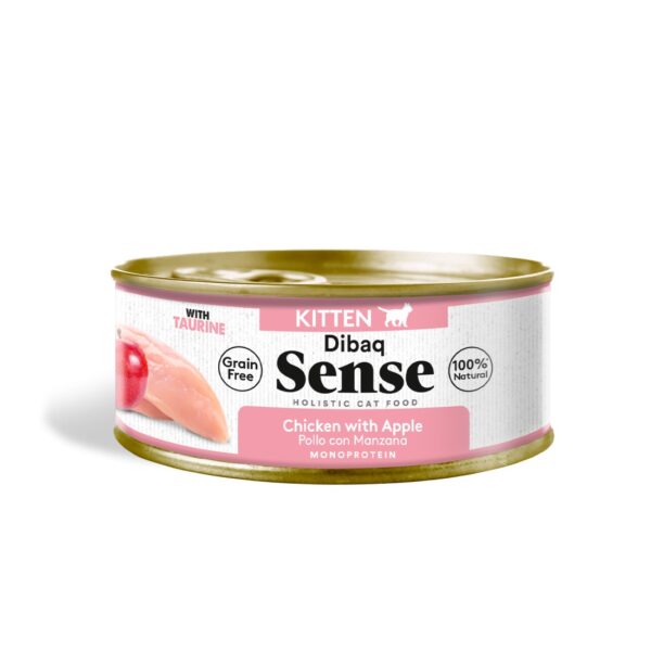 Dibaq Sense CAT Grain Free KITTEN POLLO con MANZANA 70gr wepet gato