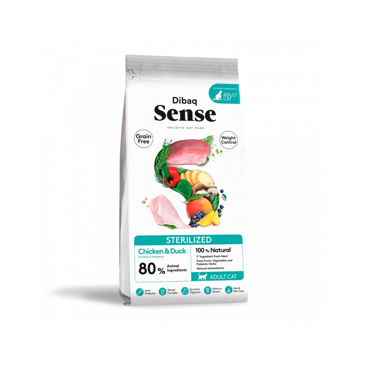 Dibaq Sense CAT Grain Free STERILIZED (POLLO&PATO) 1,5KG WEPET GATO