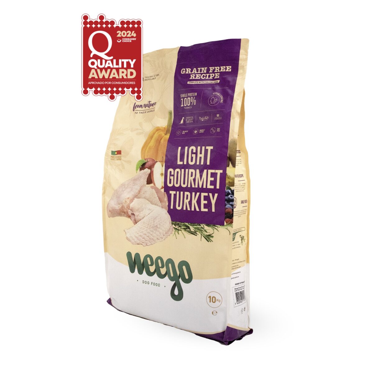 Weego Grain Free Dog Light Gourmet Turkey wepet cão senior
