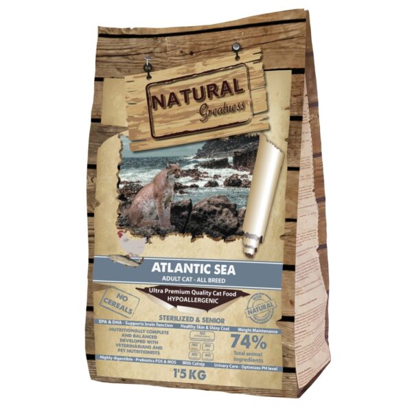 Natural Greatness Atlantic Sea Sterilized Senior & Adult Cats 1,5 Kg wepet