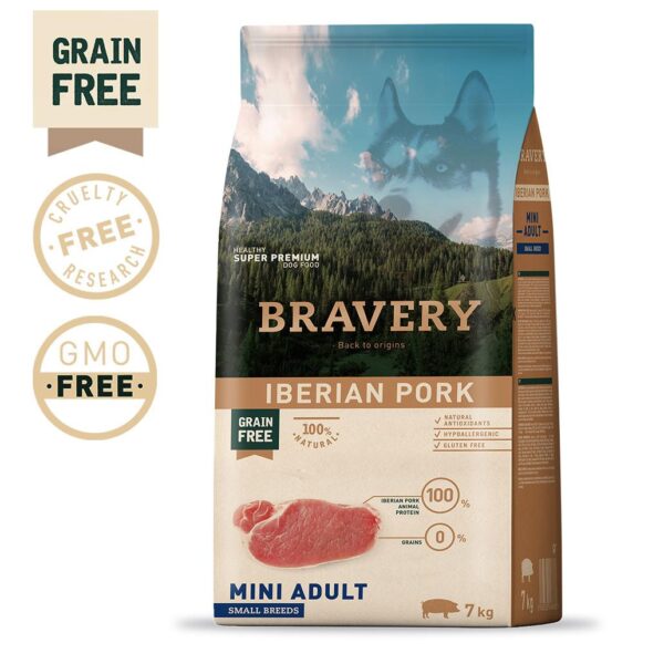 BRAVERY - IBERIAN PORK ADULT MINI-SMALL BREEDS (GRAIN FREE) WEPET