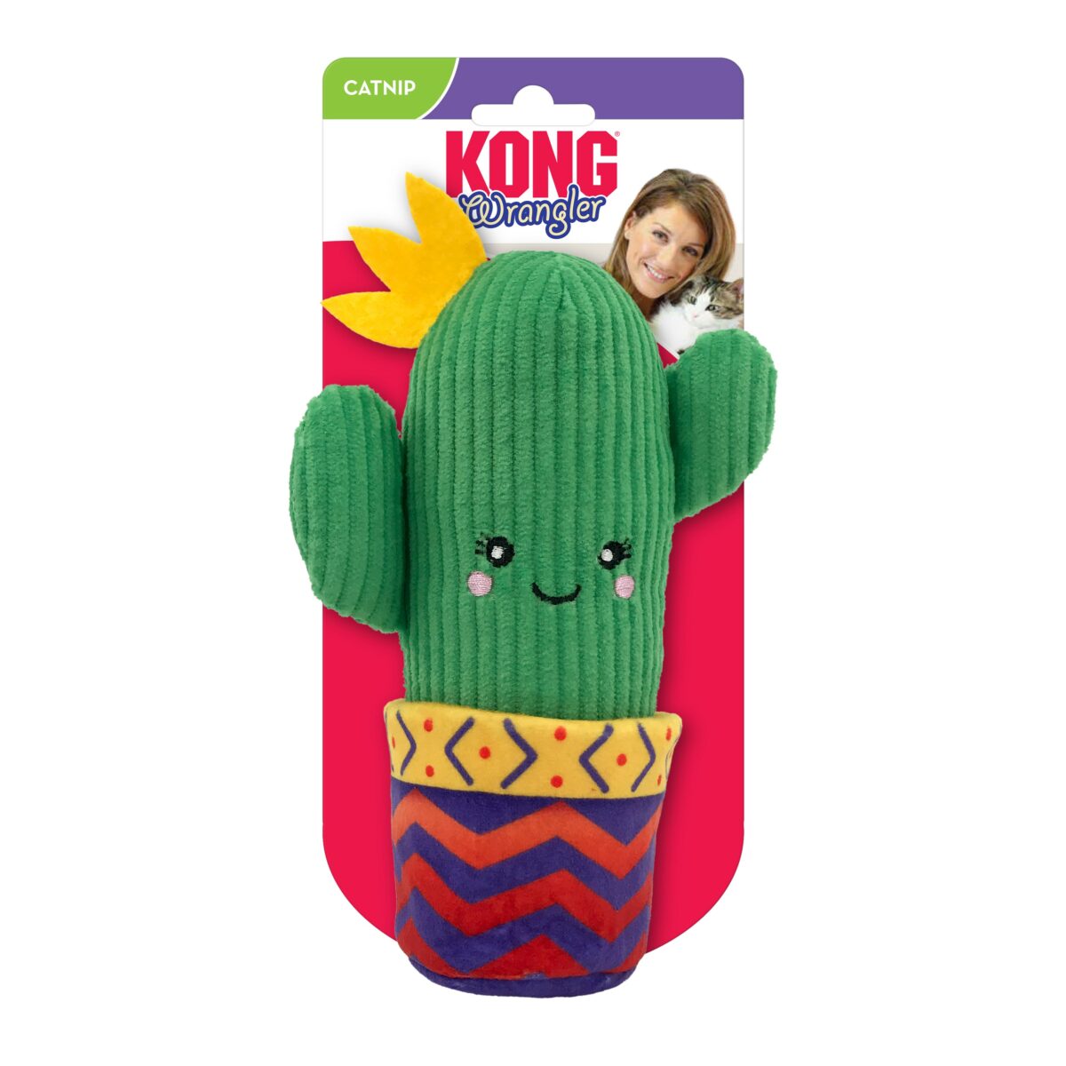CA464_ON_PK_1 KONG CAT WRANGLER CACTUS (CA464E) WEPET GATO