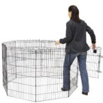 Parque de metal dobrável wepet cão