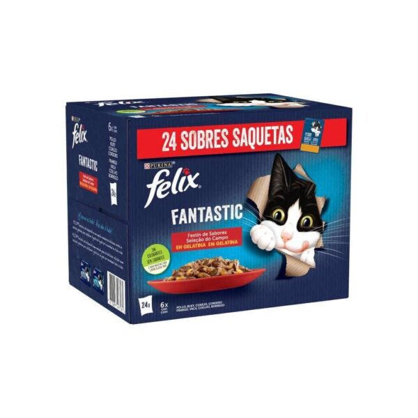 PURINA FELIX Fantastic Banquete do Mar 24x85gr wepet gato