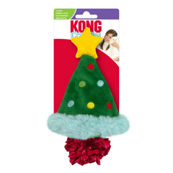 KONG Crackles Christmas Tree wepet gato