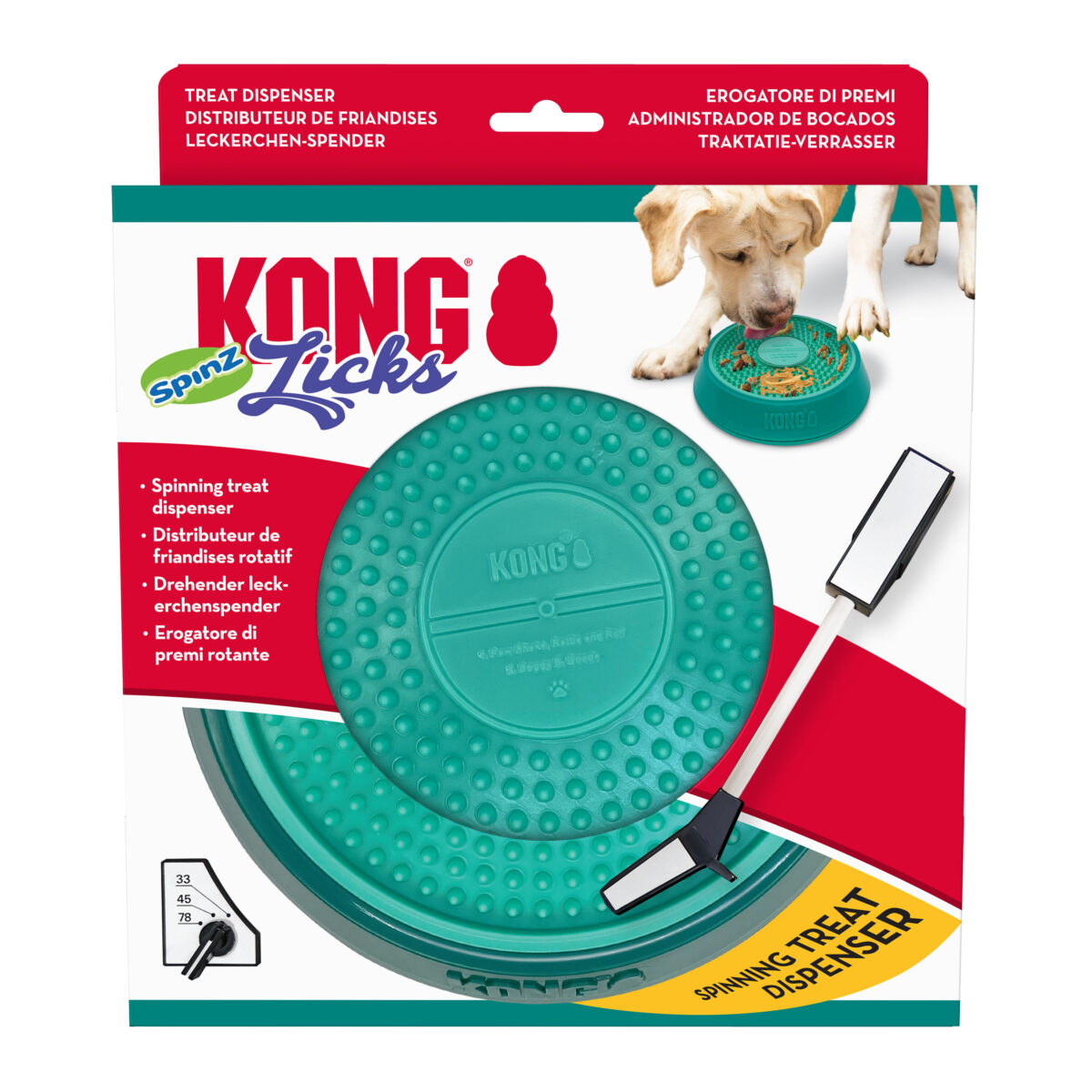 KONG LICKS SPINZ L WEPET CÃO