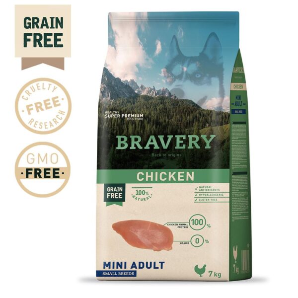 BRAVERY CHICKEN MINI ADULT SMALL 7 KG WEPET