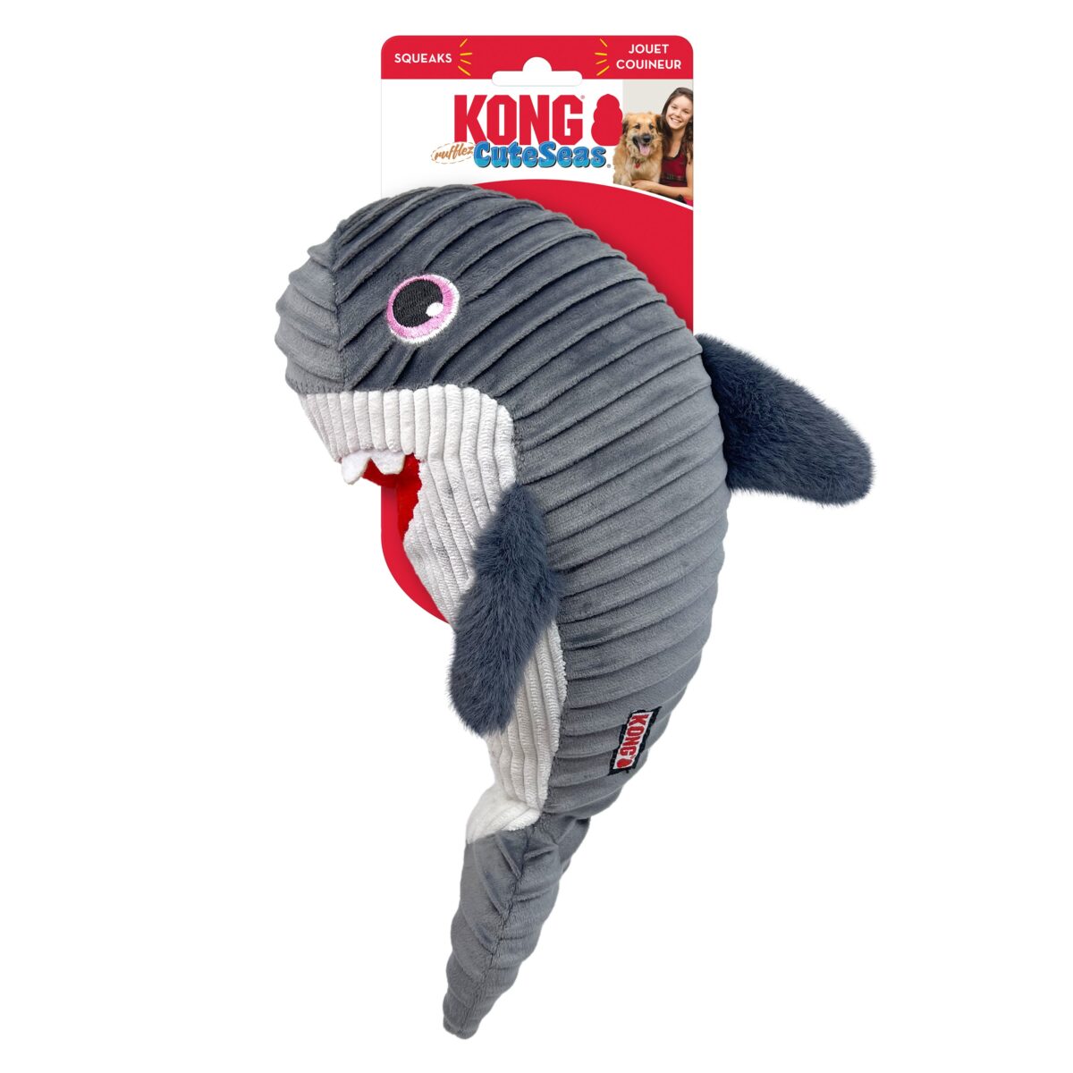 KONG CUTESEAS RUFFLEZ SHARK M/L (RLR11E) WEPET CAO