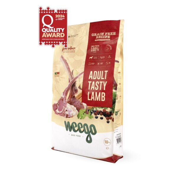 WEEGO GRAIN FREE DOG FOOD ADULT TASTY LAMB WEPET CÃO