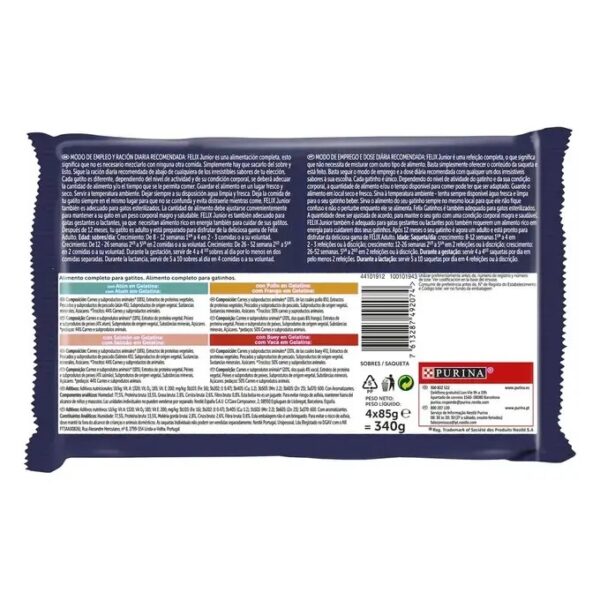PURINA FELIX Fantastic Junior 4x85GR WEPET GATO