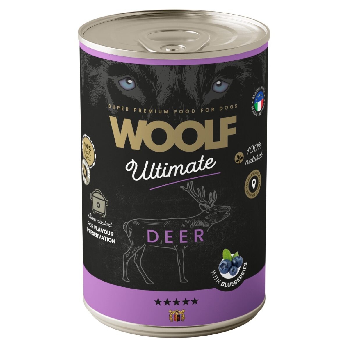 WOOLF ULTIMATE HÚMIDO CÃO VEADO 400GR WEPET