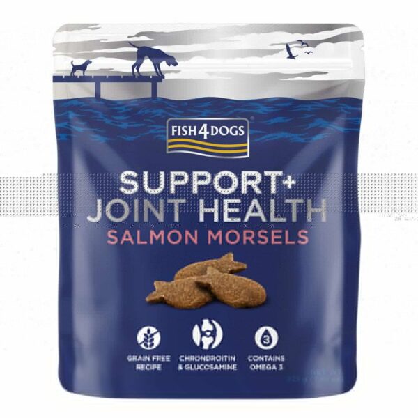 F4D Support+ Joint Health Salmon Morsels 225g wepet