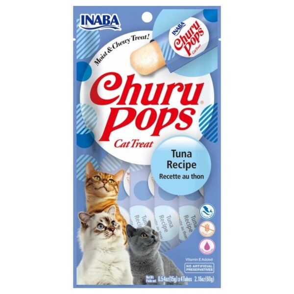 CHURU Cat Pops Receita de Atum 4x15gr
