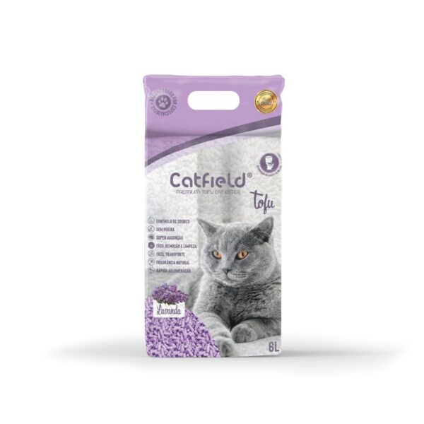 Catfield Premium Cat Litter Tofu Lavanda Wepet