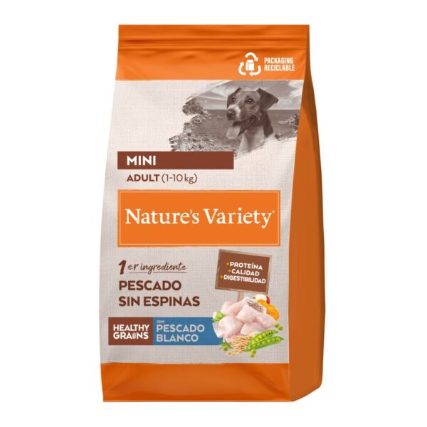 NV DOG GRAIN MINI ADULT WHITE FISH WEPET