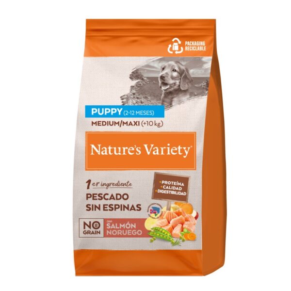 NV DOG NO GRAIN MED PUPPY SALMON NOR WEPET