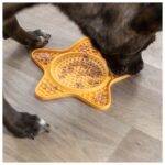 "LICK'N'SNACK" EM SILICONE 23,5 CM (AMARELO) WEPET
