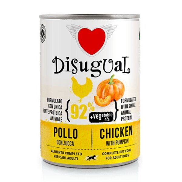 DSG PERRO VEGETALES - POLLLO Y CALABAZA 400GR WEPET DISUGUAL