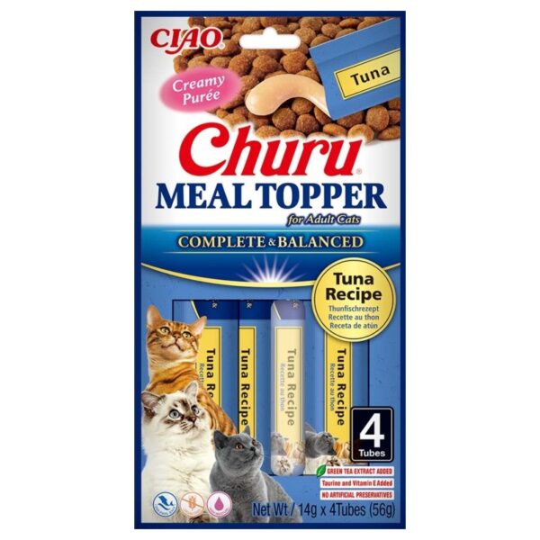 CHURU Meal Topper Cat Receita de Atum 4x14g WEPET