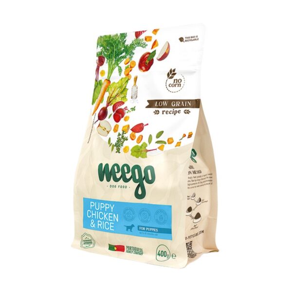 Weego Dog Food Puppy Chicken & Rice Low Grain WEPET